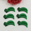 Flat Back Resin Vegetable Pea Cabochons Jewelry Fit Mobile Phone Hairpin Headwear DIY Accessories 24x13mm ,Sold by PC 
