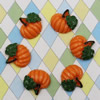 Flat Back Resin Vegetable Pumpkin Cabochons Jewelry Fit Mobile Phone Hairpin Headwear DIY Accessories 21x21mm ,Sold by PC  