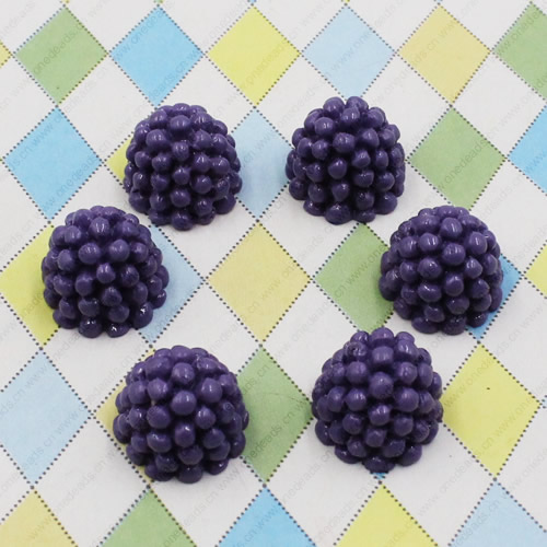 Flat Back Resin Fruit Mulberry Cabochons Jewelry Fit Mobile Phone Hairpin Headwear DIY Accessories 12x16mm ,Sold by PC 
