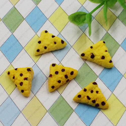 Flat Back Resin Dessert Bread Cabochons Jewelry Fit Mobile Phone Hairpin Headwear DIY Accessories 19x13mm ,Sold by PC 