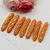 Flat Back Resin Dessert Bread Cabochons Jewelry Fit Mobile Phone Hairpin Headwear DIY Accessories 46x10mm ,Sold by PC 