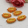 Flat Back Resin Dessert Bread Cabochons Jewelry Fit Mobile Phone Hairpin Headwear DIY Accessories 25x14mm ,Sold by PC 