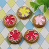 Flat Back Resin Dessert Biscuits Cabochons Jewelry Fit Mobile Phone Hairpin Headwear DIY Accessories 20mm ,Sold by PC 
