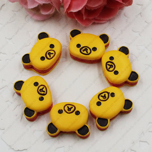 Flat Back Resin Dessert Biscuits Cabochons Jewelry Fit Mobile Phone Hairpin Headwear DIY Accessories 15x17mm ,Sold by PC 