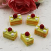 Flat Back Resin Dessert Cake Cabochons Jewelry Fit Mobile Phone Hairpin Headwear DIY Accessories 15x14mm ,Sold by PC 
