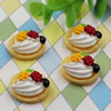 Flat Back Resin Dessert Cake Cabochons Jewelry Fit Mobile Phone Hairpin Headwear DIY Accessories 20x17mm ,Sold by PC 