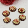 Flat Back Resin Dessert Cake Cabochons Jewelry Fit Mobile Phone Hairpin Headwear DIY Accessories 15x8mm ,Sold by PC 
