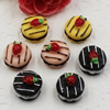 Flat Back Resin Dessert Cake Cabochons Jewelry Fit Mobile Phone Hairpin Headwear DIY Accessories 14x17mm ,Sold by PC 
