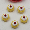 Flat Back Resin Dessert Cake Cabochons Jewelry Fit Mobile Phone Hairpin Headwear DIY Accessories 14x14mm ,Sold by PC 