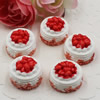 Flat Back Resin Dessert Cake Cabochons Jewelry Fit Mobile Phone Hairpin Headwear DIY Accessories 15x21mm ,Sold by PC 