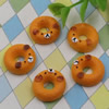 Flat Back Resin Dessert Donut Cabochons Jewelry Fit Mobile Phone Hairpin Headwear DIY Accessories 18mm ,Sold by PC