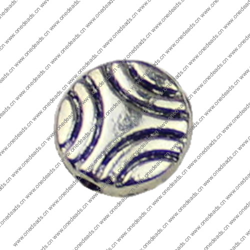 Beads. Fashion Zinc Alloy jewelry findings.7x7mm. Hole size:1mm. Sold by KG