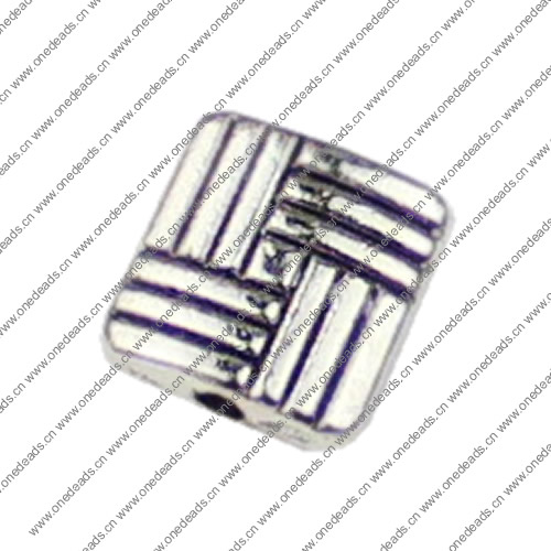 Beads. Fashion Zinc Alloy jewelry findings.8x8mm. Hole size:1mm. Sold by KG