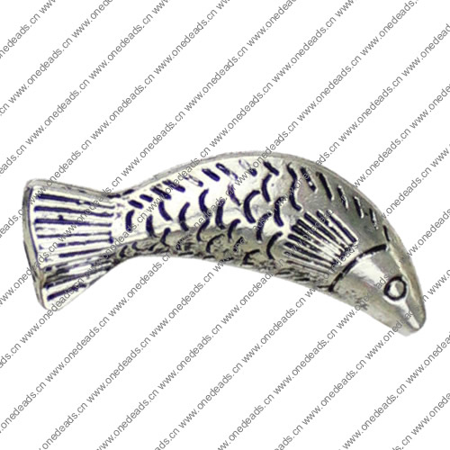 Beads. Fashion Zinc Alloy jewelry findings.35x16mm. Hole size:2.5mm. Sold by KG