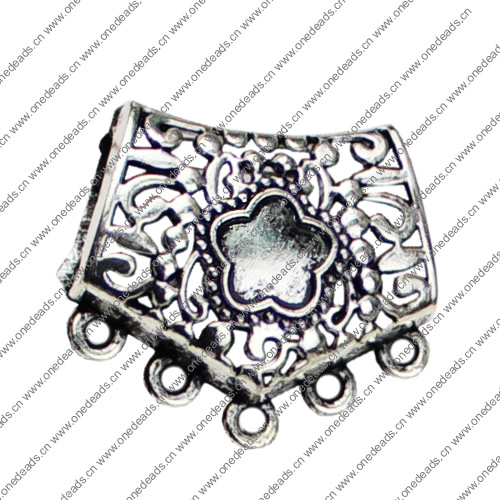 Connector, Fashion Zinc Alloy Jewelry Findings, Lead-free, 27x29mm, Sold by KG