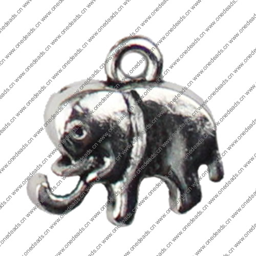 Pendant. Fashion Zinc Alloy jewelry findings. Animal 13x14mm. Sold by KG