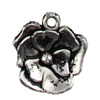 Pendant. Fashion Zinc Alloy jewelry findings. Flower 19x11mm. Sold by KG
