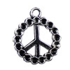 Pendant. Fashion Zinc Alloy jewelry findings.Peace 26x30mm. Sold by KG
