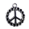 Pendant. Fashion Zinc Alloy jewelry findings.Peace 26x30mm. Sold by KG