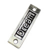 Connector. Fashion Zinc Alloy Jewelry Findings.Dream 35x10mm. Sold by KG  