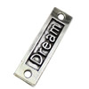 Connector. Fashion Zinc Alloy Jewelry Findings.Dream 35x10mm. Sold by KG  
