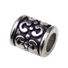 Europenan style Beads. Fashion jewelry findings.13x11mm, Hole size:6mm. Sold by KG
