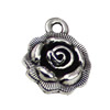 Pendant. Fashion Zinc Alloy jewelry findings. Flower 18x14mm. Sold by KG
