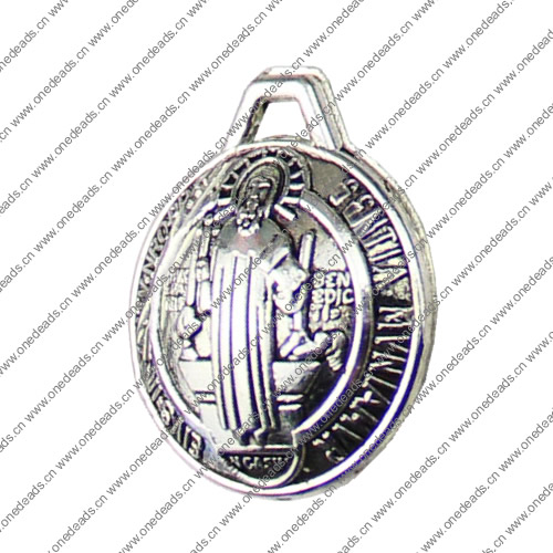 Pendant. Fashion Zinc Alloy jewelry findings.21x17mm. Sold by KG