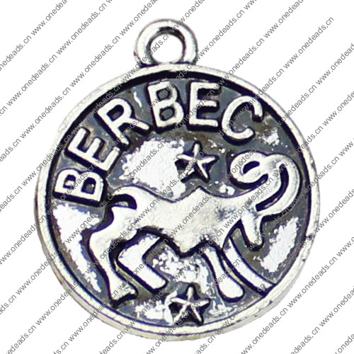 Pendant. Fashion Zinc Alloy jewelry findings. Aries 20x17mm. Sold by KG