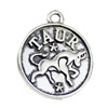 Pendant. Fashion Zinc Alloy jewelry findings. Taurus 20x17mm. Sold by KG

