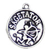 Pendant. Fashion Zinc Alloy jewelry findings. Sagittarius 20x17mm. Sold by KG