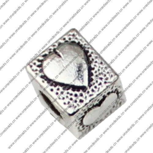Europenan style Beads. Fashion jewelry findings.8x9, Hole size:4mm. Sold by KG