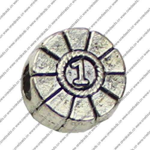 Europenan style Beads. Fashion jewelry findings.11.5x11.5, Hole size:4mm. Sold by KG