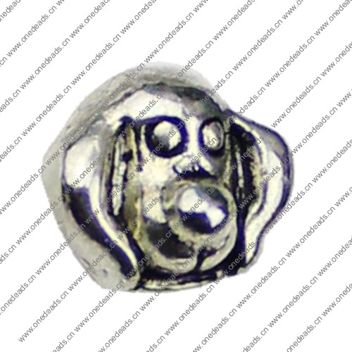 Europenan style Beads. Fashion jewelry findings.Animal 11x11, Hole size:5mm. Sold by KG