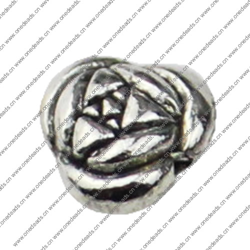 Beads. Fashion Zinc Alloy jewelry findings.11x11mm. Hole size:2mm. Sold by KG
