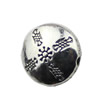 Beads. Fashion Zinc Alloy jewelry findings.12x12mm. Hole size:1mm. Sold by KG
