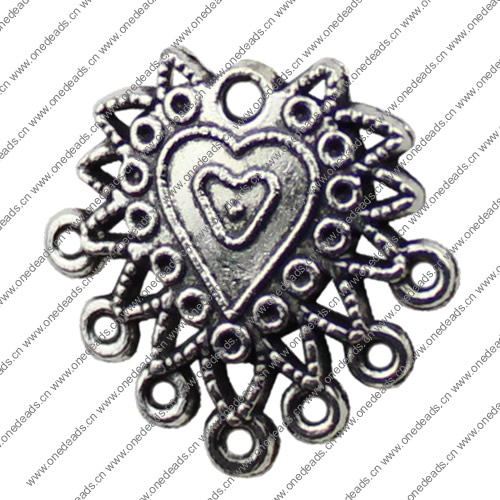 Connector. Fashion Zinc Alloy Jewelry Findings.21x21mm. Sold by KG  