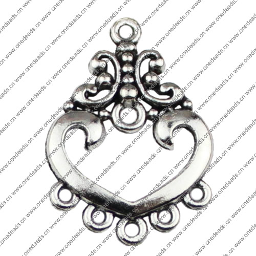 Connector. Fashion Zinc Alloy Jewelry Findings.25x19mm. Sold by KG  