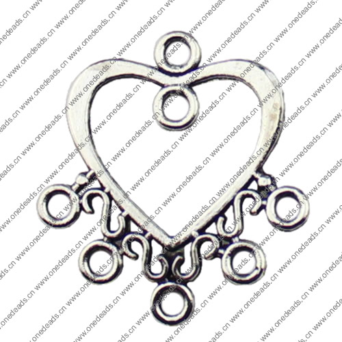 Connector. Fashion Zinc Alloy Jewelry Findings.25x22mm. Sold by KG  