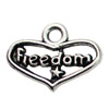 Pendant. Fashion Zinc Alloy jewelry findings. Heart 17x13mm. Sold by KG
