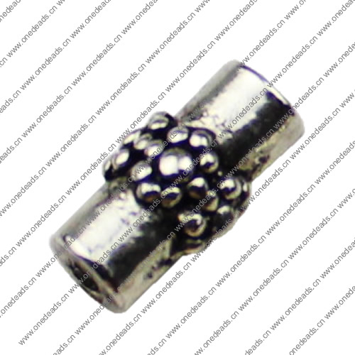 Beads. Fashion Zinc Alloy jewelry findings.7x13mm. Hole size:2mm. Sold by KG