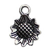 Pendant. Fashion Zinc Alloy jewelry findings. Flower 17x12mm. Sold by KG