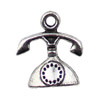 Pendant. Fashion Zinc Alloy jewelry findings.Telephone 16x14.5mm. Sold by KG
