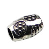 Europenan style Beads. Fashion jewelry findings.14x9.5mm, Hole size:5mm. Sold by KG

