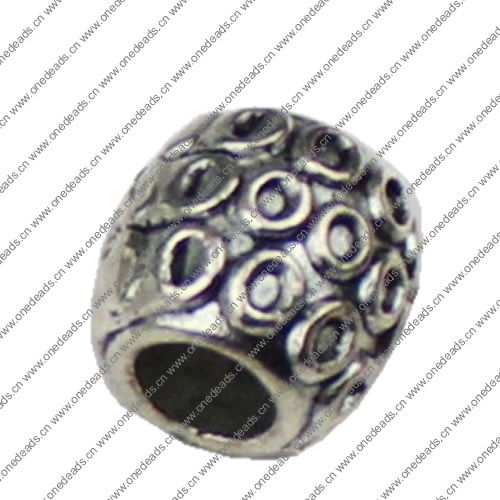 Europenan style Beads. Fashion jewelry findings.10x9mm, Hole size:5mm. Sold by KG