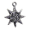 Pendant. Fashion Zinc Alloy jewelry findings. Sun 24x20mm. Sold by KG

