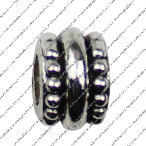 Europenan style Beads. Fashion jewelry findings.8x12mm, Hole size:6mm. Sold by KG