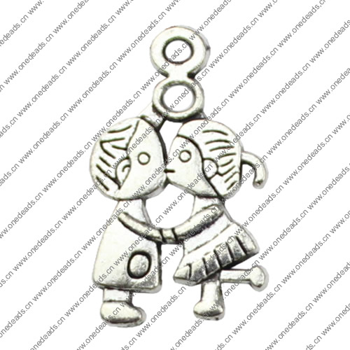 Pendant. Fashion Zinc Alloy jewelry findings. 27x15mm. Sold by KG