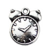 Pendant. Fashion Zinc Alloy jewelry findings. Alarm clock 17x21mm. Sold by KG
