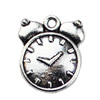 Pendant. Fashion Zinc Alloy jewelry findings. Alarm clock 17x21mm. Sold by KG